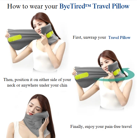 ByeTired™ Supported Travel Neck Pillow