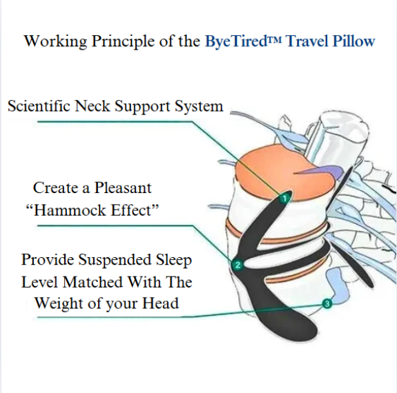 ByeTired™ Supported Travel Neck Pillow